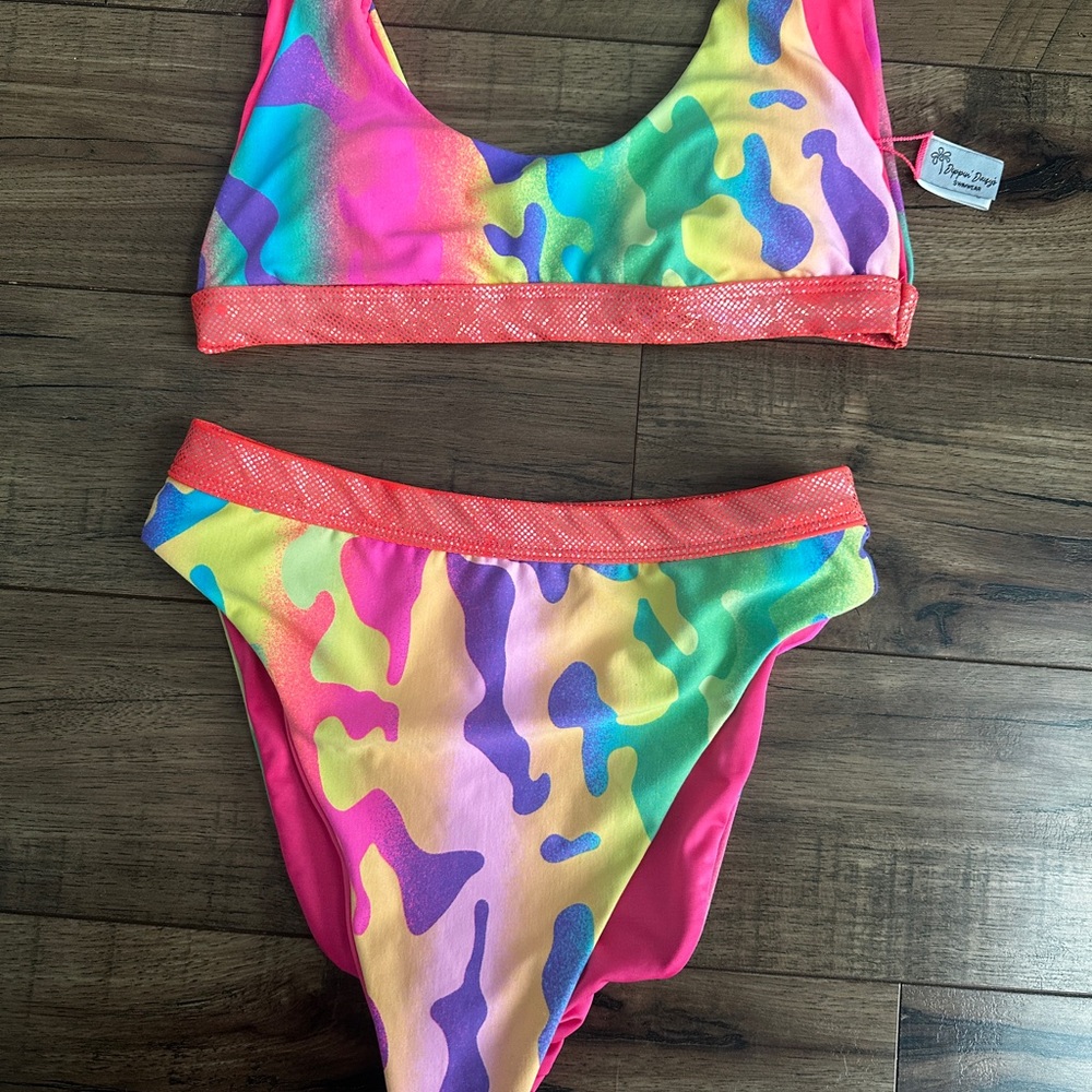 Colorful dippin daisys bikini